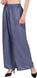 Fashion Gallery Relaxed Women Grey Trousers