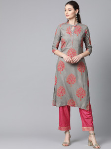 anubhutee Women Kurta Palazzo Ethnic Jacket Set