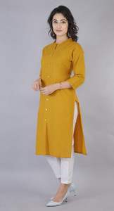 Rimeline Fashion Women Solid Straight Kurta