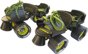 Jaspo Tenacity ZXI Adjustable (black) Quad Roller Skates - Size 6 UK