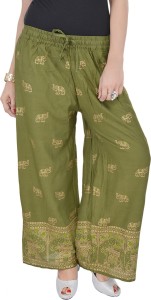 Soundarya Regular Fit Women Green Trousers