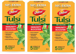 Dabur Tulsi Drops Immunity Booster (Pack of 3)