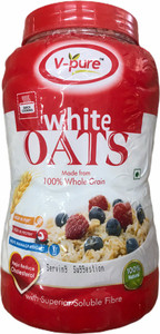 Vpure White Oats Made from 100% Whole Grain 800gm (Pack of 3