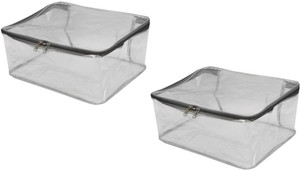 RDP Pack of 2 Pieces Garment Covers Multipurpose High Quality LargeTransparent Garment Covers,Saree Cover, Salwar, Kurti Suit Bag and Bed Sheets Garment cover