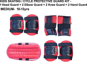 DCS Pro Skating / Cycling Guard Kit | Head + Elbow + Knee + Hand Guards - M (10-13yrs) Skating Kit