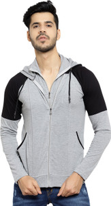 Black Collection Full Sleeve Color Block Men Sweatshirt