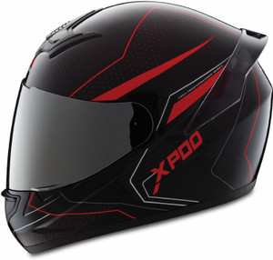 TVS XPOD Blistering Black Motorbike Helmet