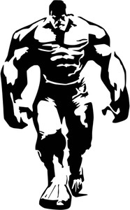 Delight Decor 38 cm Hulk Self Adhesive Sticker Pack of 1 - Image 4