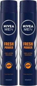 NIVEA Fresh Power Charge Body Spray Deodorant Spray Body Spray  -  For Men