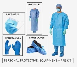 TeeDeeEss 65 GSM PPE KIT FULL SET WITH PANT Safety Jacket