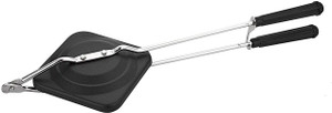 TRY ME Stick Gas Sandwich Toaster with Spatter Grill and Toast Non-Stick Cookware Non-Stick Gas Toaster Toast Grill (Black) Toast, Grill