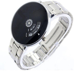Gopal Retail Paidu 58897 Black Dial Stainless Still Belt Analouge Watch For Boys And Girls Watch एनालॉग घड़ी - लड़कों और लड़कियों के लिए