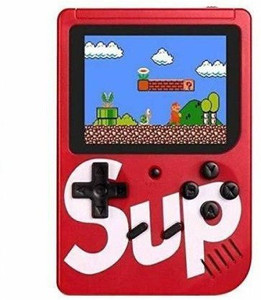 TECHNUV SUP GAME 400 in 1 Retro Game Box Console Handheld Video Game box with TV output Mario 8 GB with Mario/Super Mario/DR Mario/Contra/Turtles and other 400 Games 2 GB with contra, mario, turtle with USB RECHARGER (Red) 2 GB with Mario/Super Mario/DR Mario/Contra/Turtles