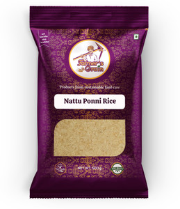Farmers Grain Traditional Nattu Ponni Rice (1 kg) Boiled Rice (Medium ...