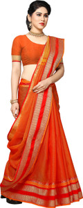 Sidhidata Self Design, Temple Border, Woven Kota Doria Cotton Silk Saree