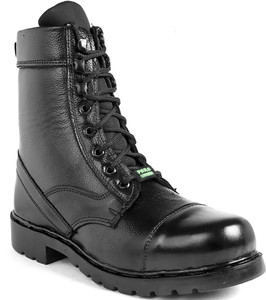 Para Commando Full Leather Combat Black Satety Army Boot Shoes For Men