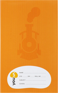 NAVNEET Youva Soft Bound Long Book Brown Cover 21x29.7 cm A4 Notebook Single Line 172 Pages