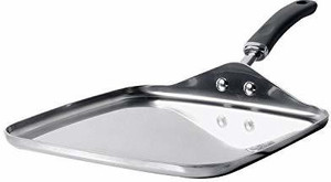 Meyer Trivantage Stainless Steel Triply Cookware Open Square Tawa, 27cm तवा 27 cm डायमीटर