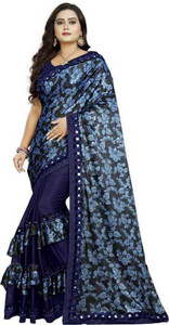 RADHEYUB Self Design Daily Wear Lycra Blend Saree