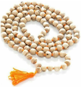 Yelook 100 % Original Tulsi Mala 108 + 1 Beads Rosary Mala / Japa Mala / Tulsi Ki Mala Beads Wood Chain
