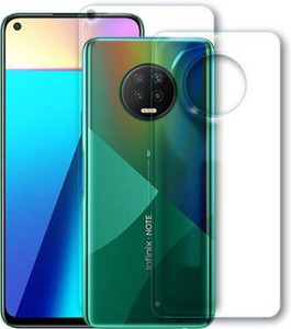 SOLIVAGANT Front and Back Tempered Glass for Infinix Note 7