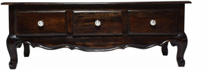 Wood Master Sre coffee table sheesham wood coffee table for balcony Center Coffee coffee table with 3 drawer Table for Home Living Room and Office Decor Furniture Solid Wood Coffee Table coffee table for balcony coffee table wood (Finish Color - Dark Walnut Brown, Pre-assembled) Solid Wood Coffee Table Solid Wood Coffee Table
