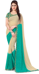 kashvi sarees Floral Print Daily Wear Georgette Saree