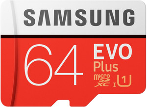 SAMSUNG MB-MC64HA/IN EVO Plus 64 GB MicroSDXC Class 10 95 MB/s Memory Card Compatible with Mobile, Tablet
