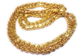 SFJ ONE GRAM GOLD CHAIN 30"INCH Gold-plated Plated Copper Chain