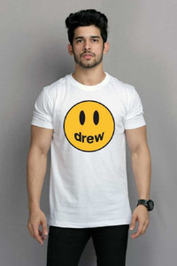 RP Collection Typography Men Round Neck White T-Shirt