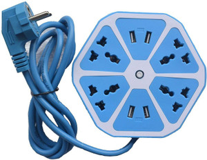 VEXAA Extension Cord with USB Port [1.8 Meter Cord] Multi Plug ...