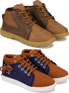 BERSACHE Boys Lace Running Shoes