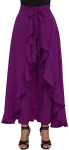 Palomi Flared Women Purple Trousers