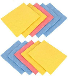 SHAAZI Kitchen Wet -N- Wipe Cleaning Cloth 10 pcs Wipes Wet & Dry Mop