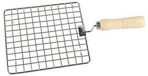 koda Barbeque Jali Roti Roast Grill Papad Roaster Chapati Toast Grill Wooden Handle Paneer Tandoor Net 1 kg Roaster