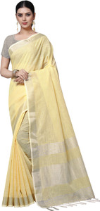 RekhaManiyar Solid/Plain Bollywood Linen Saree