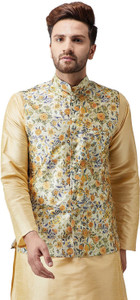 kaifoo Full Sleeve Floral Print Men Jacket