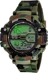 Trex ch12 Chronograph Water & Shock Resistance Alarm Digital Watch  - For Boys