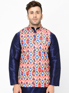 kaifoo Sleeveless Printed Men Jacket