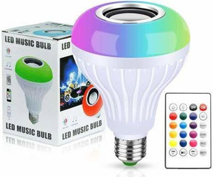 Filiz Music RL97 led Light Bulb Bluetooth Speaker RGB Self Changing Color Lamp Built-in Audio Speaker for Home, Bedroom, Living Room, Party Decoration Smart Bulb