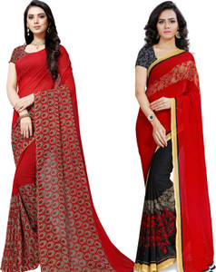 ANAND Printed Daily Wear Georgette Saree
