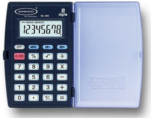 bambalio 8 digits bl 300 blue 3 years warranty portable pocket basic calculator