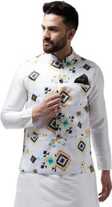 B BEN Sleeveless Self Design Men Jacket