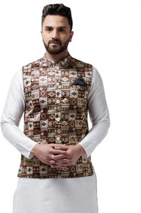 BEN COOPER Sleeveless Printed Men Jacket