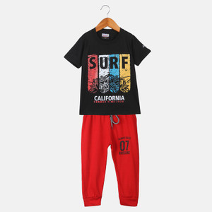 Trendy World Kids Nightwear Boys Printed Cotton Blend