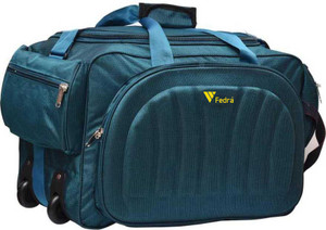 FEDRA (Expandable) (Expandable) Waterproof Polyester Lightweight 40 L Luggage with 2 Wheels (green) Duffel With Wheels (Strolley)
