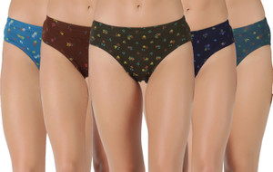 Dollar Dollar Lehar Super Combed Cotton Women's Printed Solid Panty Women Hipster Multicolor Panty