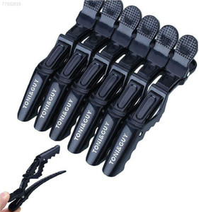 avnish 6 Pcs Pinup Hair Clips - Salon Crocodile Hair Styling Clips Set with Wide Teeth for Extra Durable Grip, Black Hair Clip (Black) Hair Clip