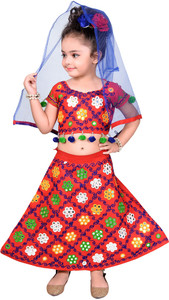 AHHAAAA Girls Lehenga Choli Ethnic Wear Embroidered Ghagra Choli