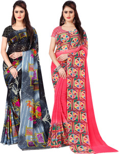 kashvi sarees Printed Daily Wear Georgette Saree